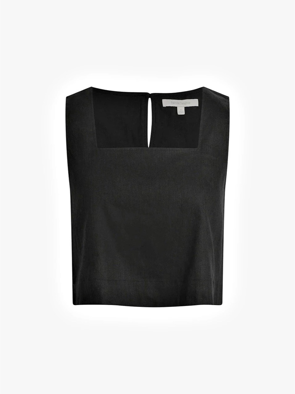 NWT Favorite Daughter The Linen Abby Top in Black Size Small NWT